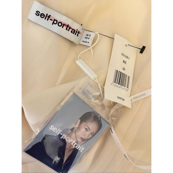 SELF-PORTRAIT Embellished crepe mini dress Size US 4 - Picture 11 of 13